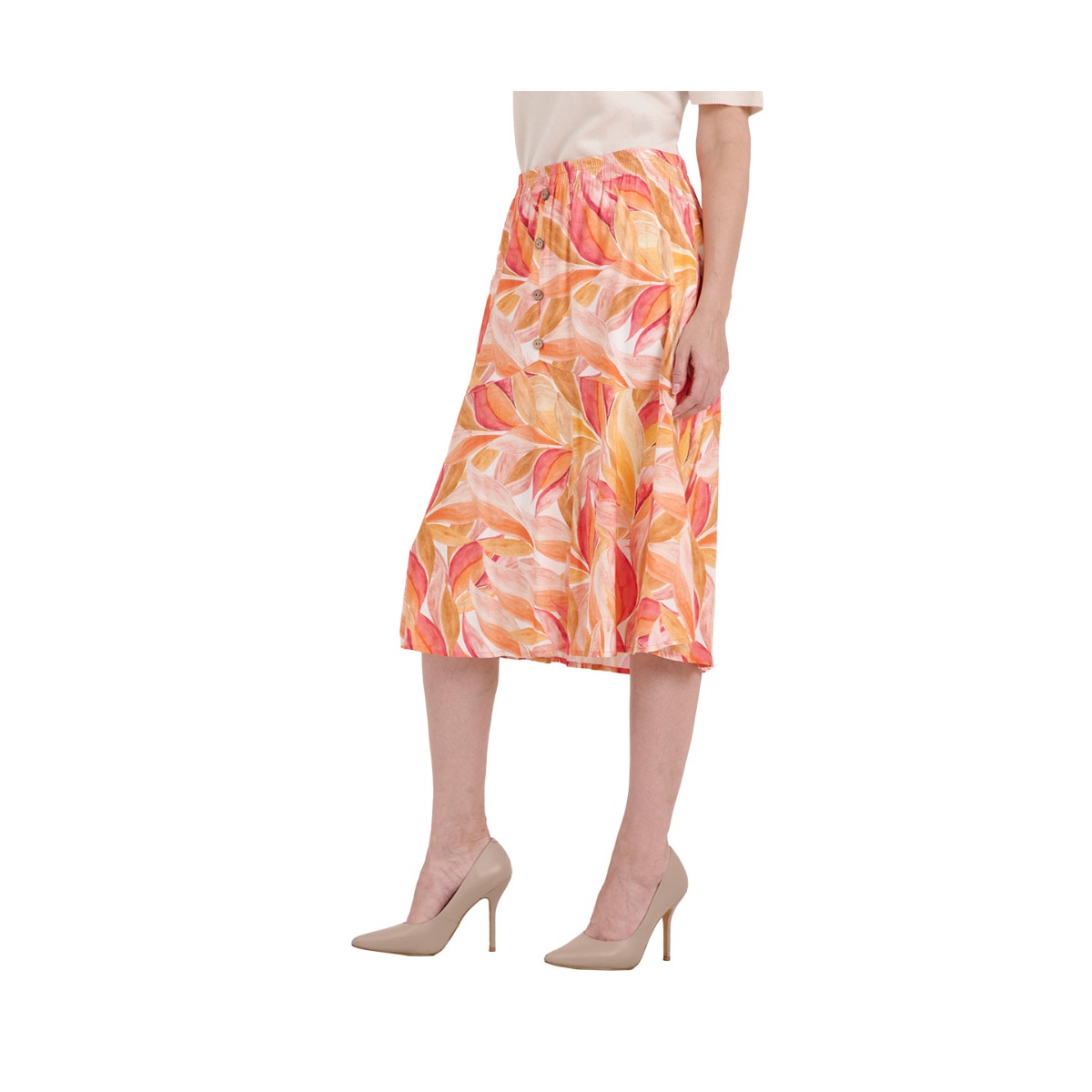 Falda Con Botones Vitos Para Mujer image number null