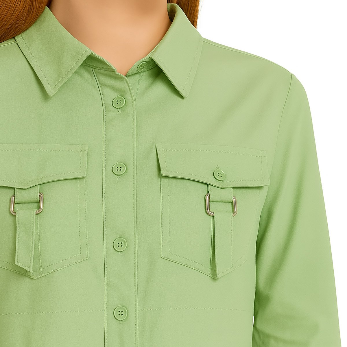 Blusa Ml Bolsillos Tiras Forever 21 para Mujer Junior image number null