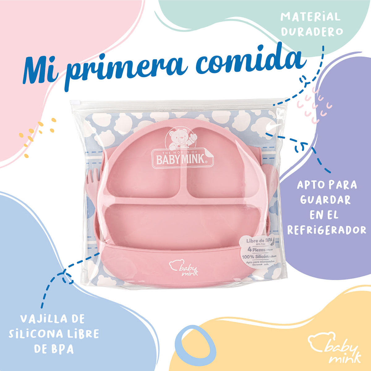 Set de Mi Primer Comida Baby Mink image number null