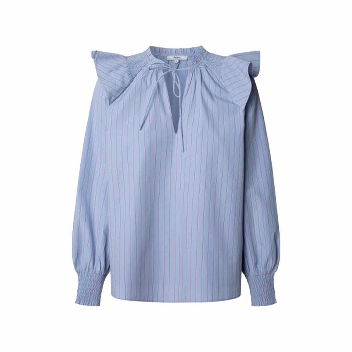 Blusa Con Panel Fruncido  Pepe Jeans Para Mujer Junior image number null