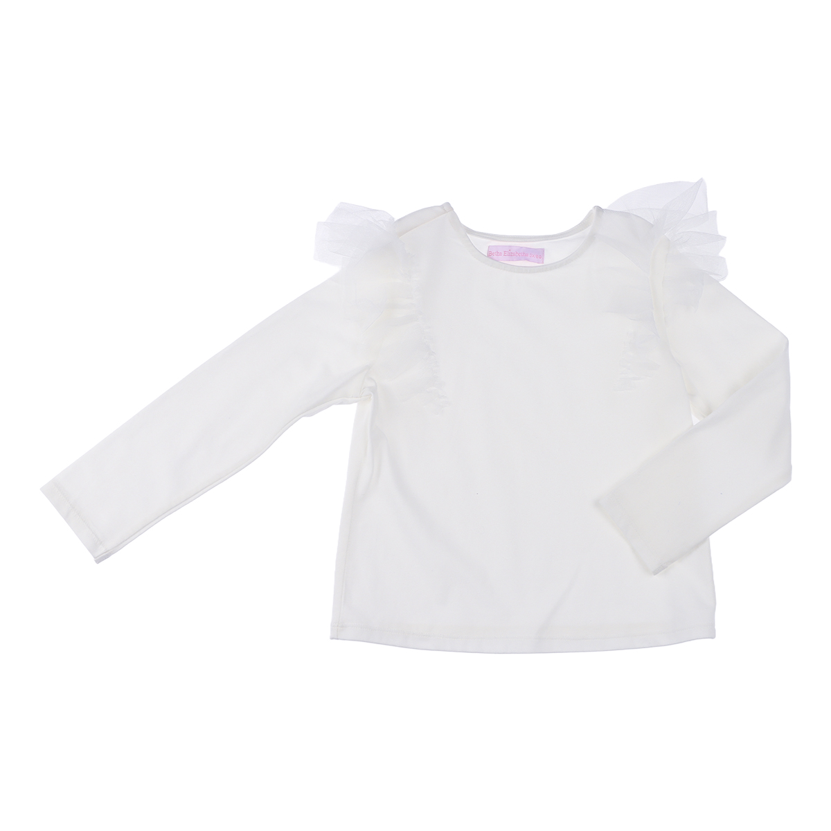 Playera con Tul Manga Larga  Bethaelizabetha para Beb&eacute; Ni&ntilde;a image number null
