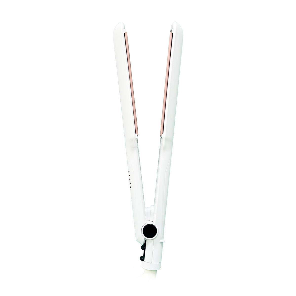 Conair Alaciadora Blanca Con Placas Rose Gold Doble Cer&aacute;mica image number null