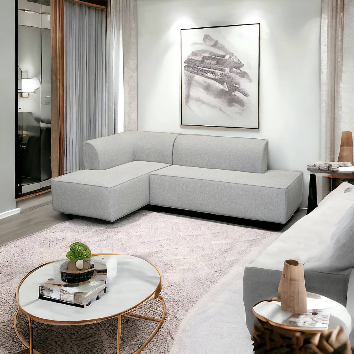 Sala Modular Tzec 2 Derecha Girona Zinc GAUDELE image number null