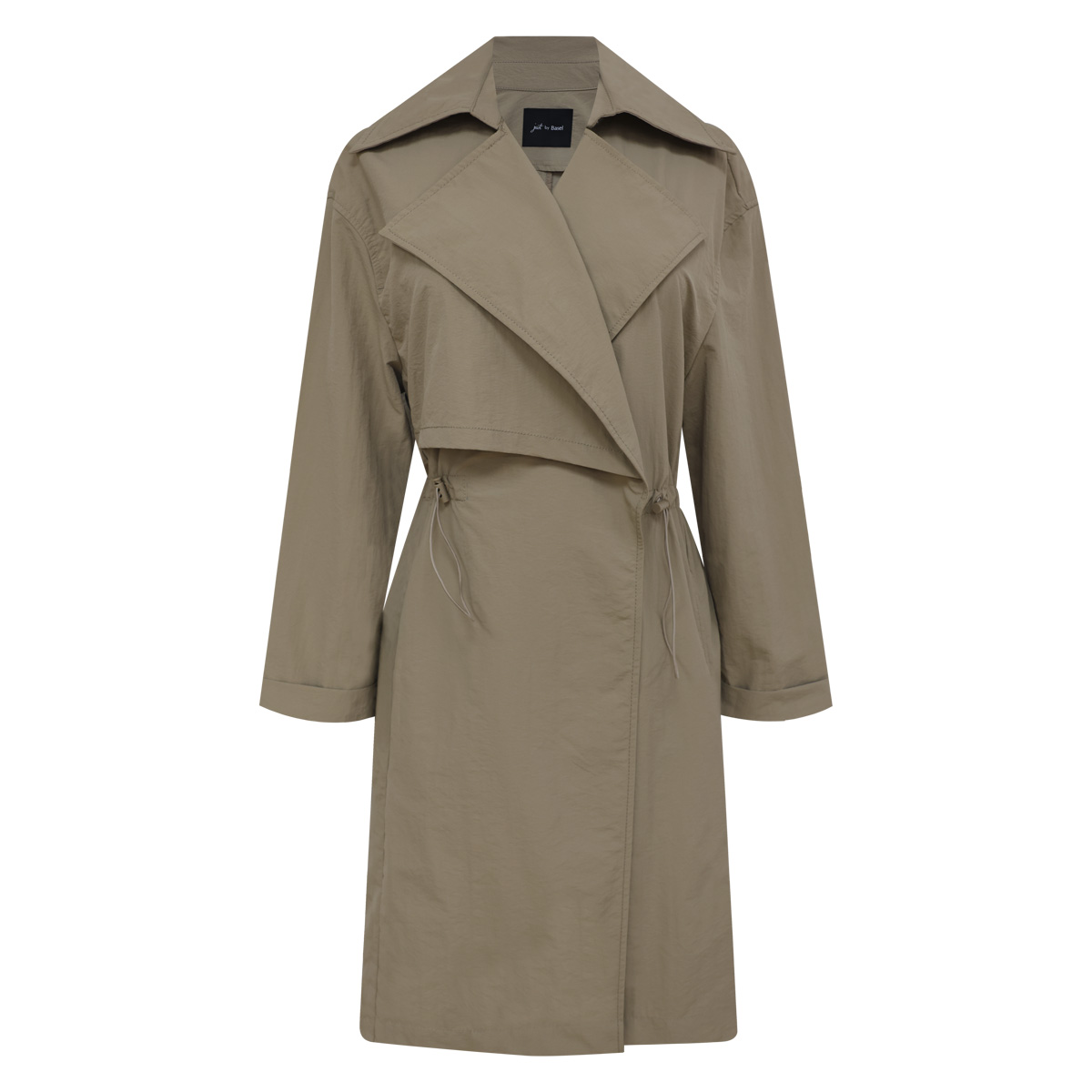 Gabardina larga beige para Mujer Petite JUST BY BASEL image number null