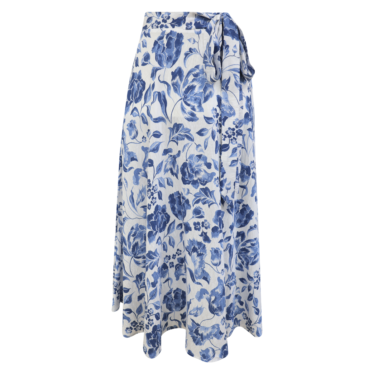 Falda Wrap con Motivos Florales Mediterr&aacute;neos para Mujer Just By Basel image number null