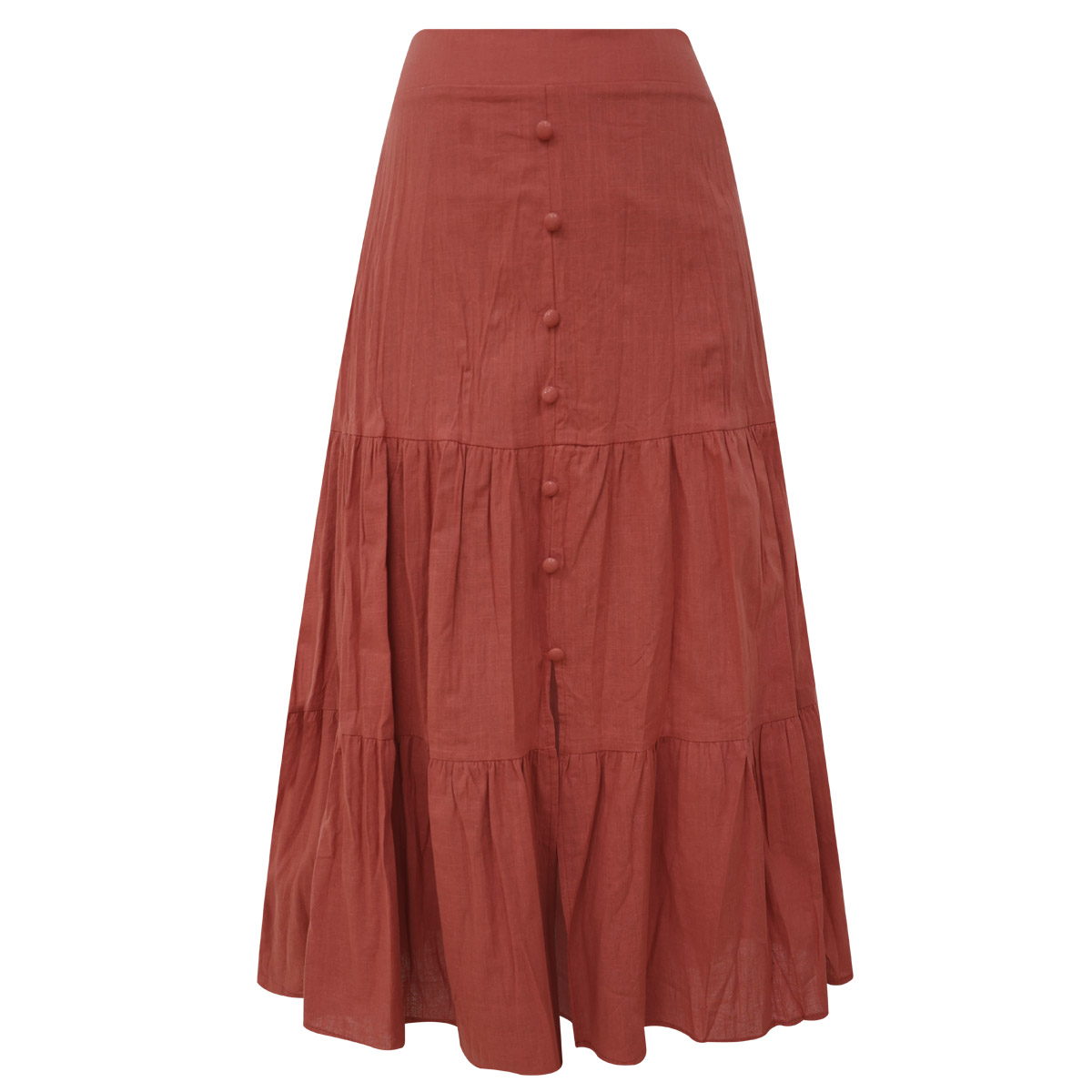 Falda Maxi Con Paneles Para Mujer Petite Just By Basel image number null