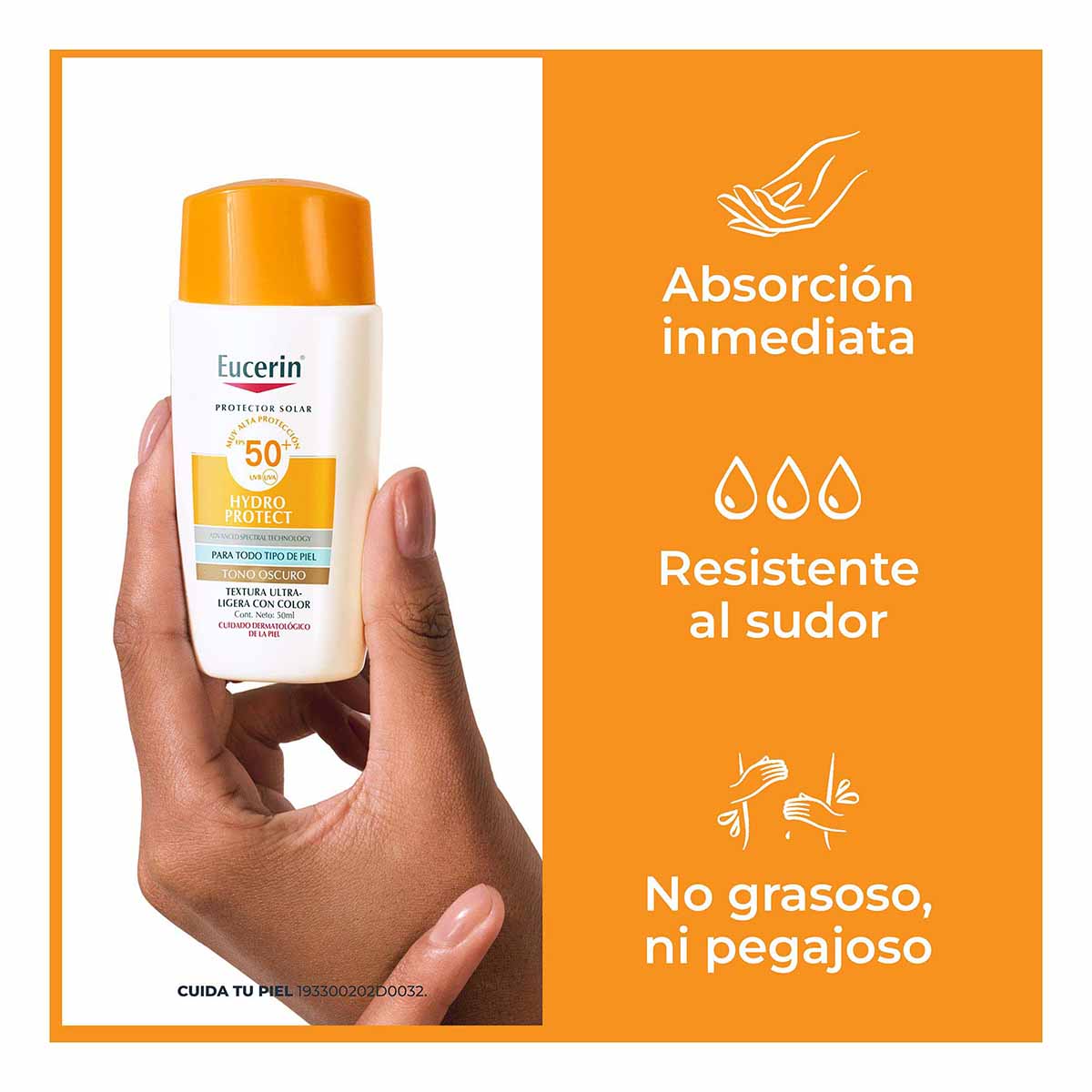 Eucerin Sun Hydrofluid Protector Solar Tono Oscuro Fps50+ image number null
