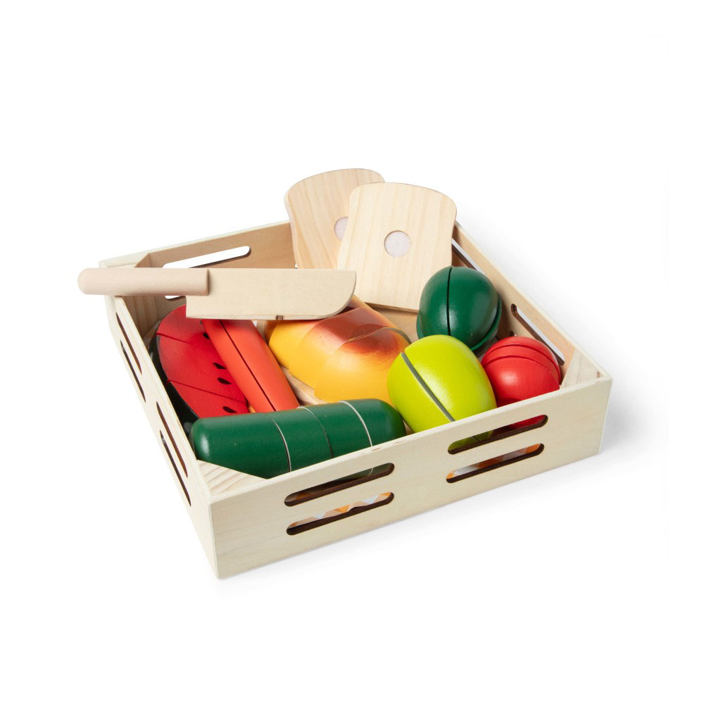 Melissa & Doug Juego de Alimentos Madera para Cortar SPIN MASTER image number null
