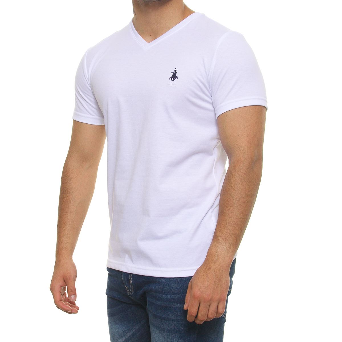 Playera cuello V manga corta para hombre POLO CLUB image number null