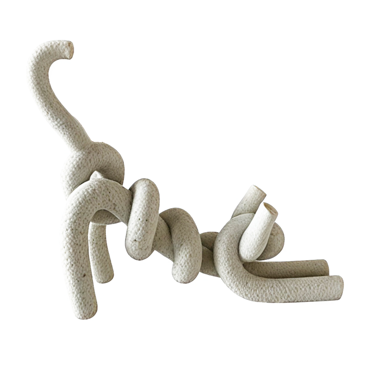 Figura Decorativa Gato Estir&aacute;ndose Mideko image number null