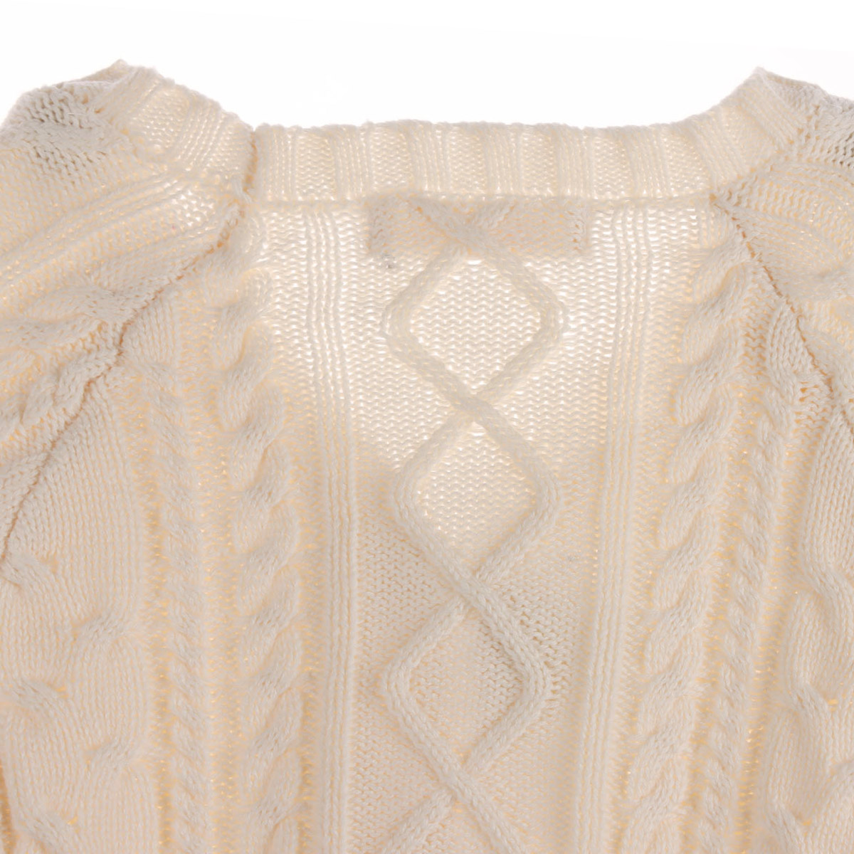 Cardigan Tejido Trenzas Mo&ntilde;os Decorativos Fukka para Ni&ntilde;a image number null