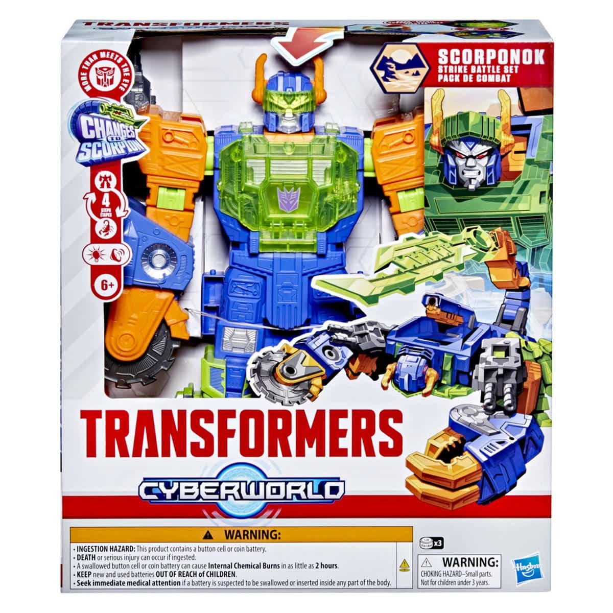 Transformers Figura De Acci&oacute;n Cyberworld Scorponok image number null