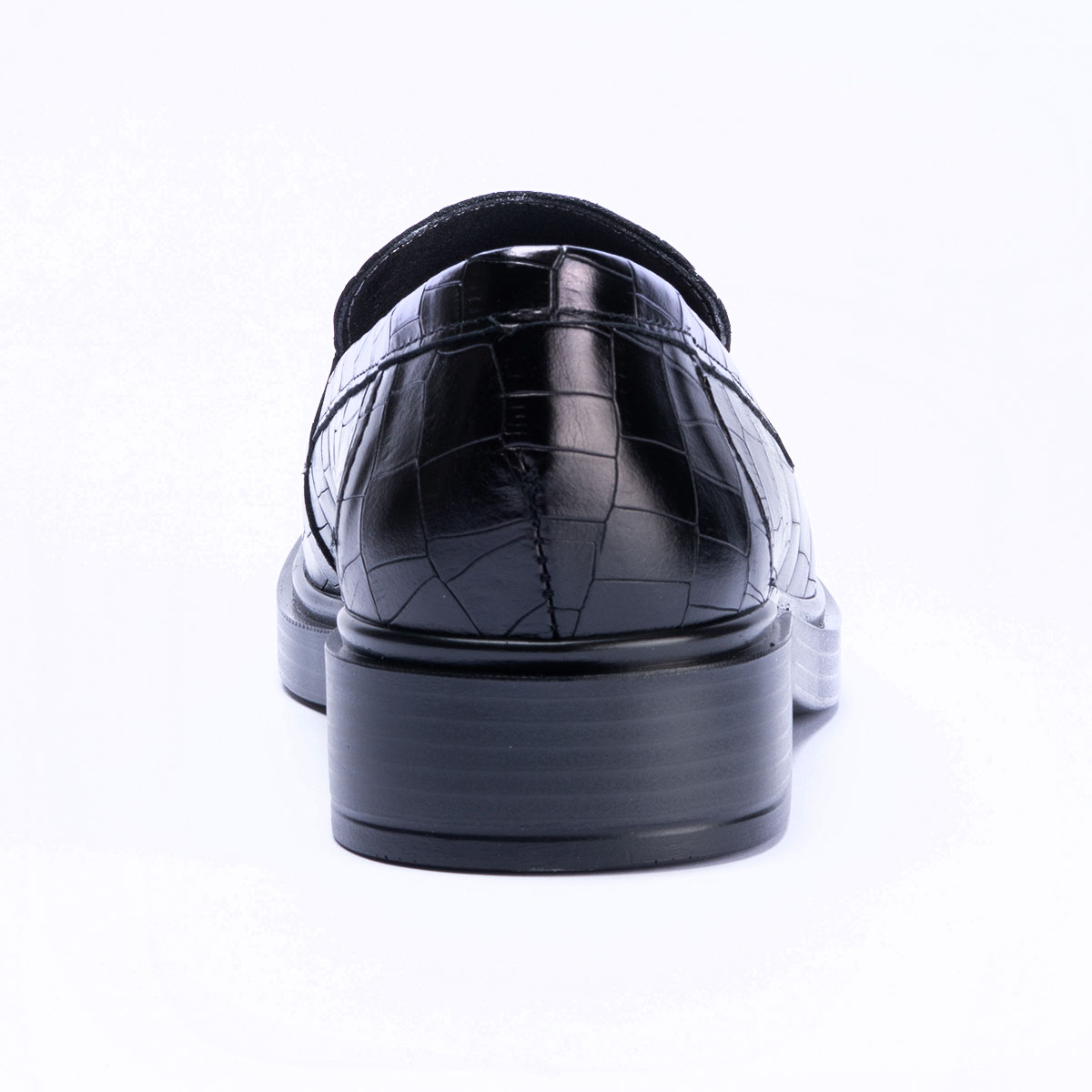 Mocasin Croco Para Mujer, Color Negro Pitillos image number null