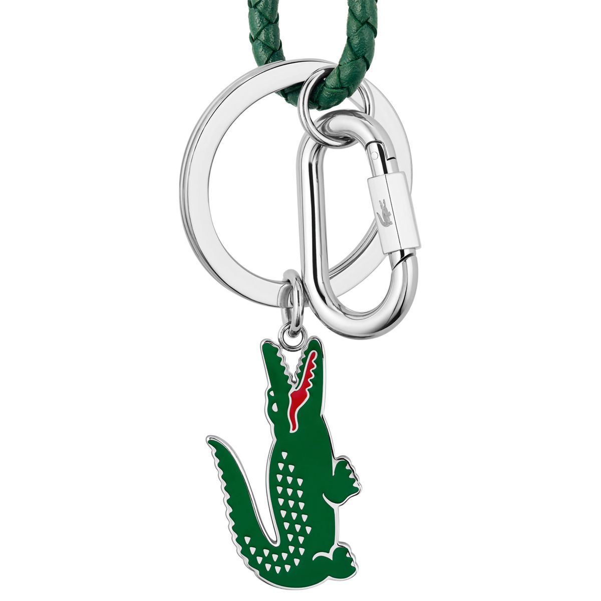 Collar Cocodrilo Plateado Unisex Arthor Piel Verde image number null