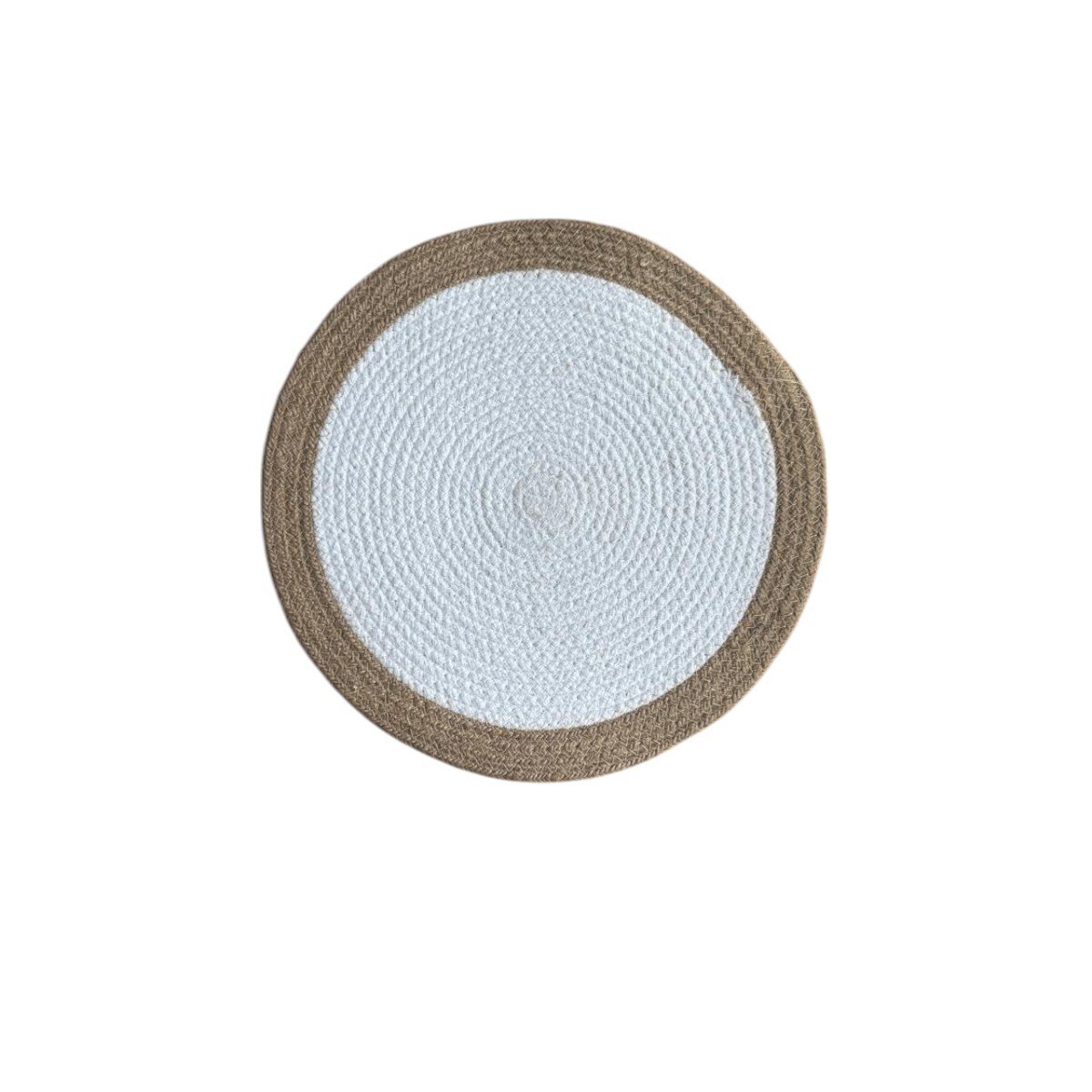 Mantel Vintage Home Round Jute White image number null