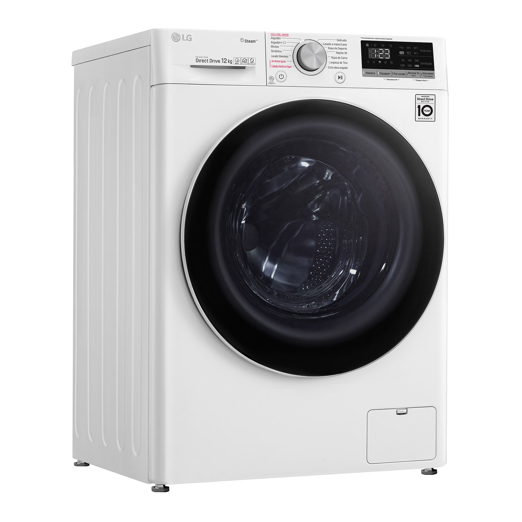 Lavadora LG Carga Frontal AI DD&trade; 12kg - WM12WVC4S6 image number null