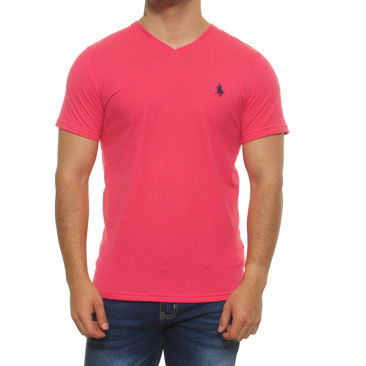 Playera cuello V manga corta para hombre POLO CLUB image number null
