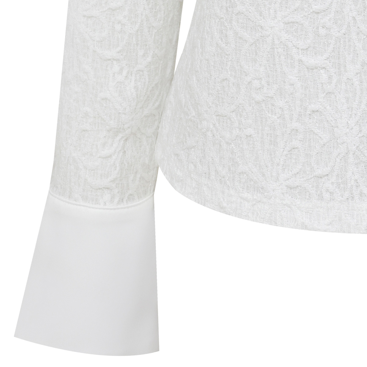 Su&eacute;ter de jacquard floral con botones de perla para Mujer BASEL image number null