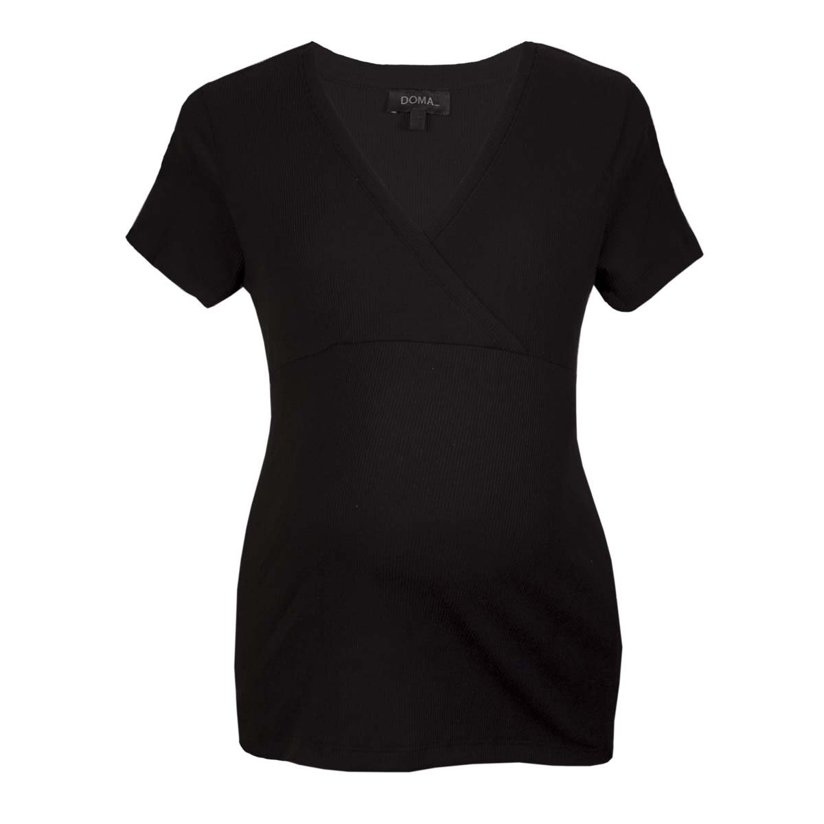 Blusa de Maternidad Lisa con Escote Cruzado Doma Fashion para Mujer image number null