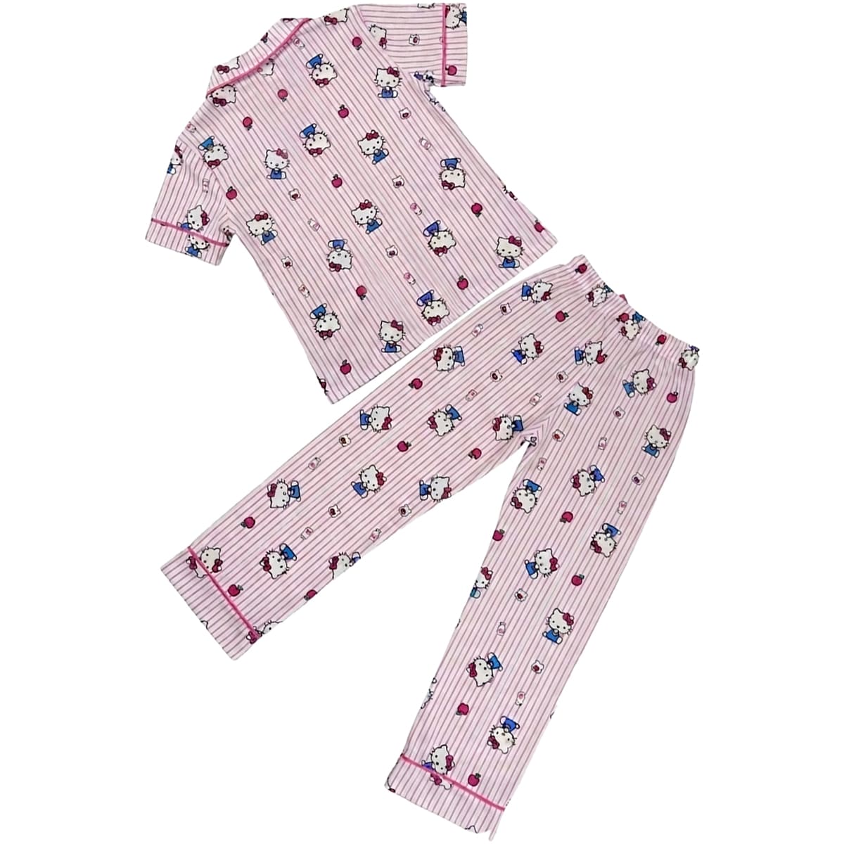 Pijama de Playera Manga Corta con Pantal&oacute;n Dise&ntilde;o Hello Kitty para Ni&ntilde;a image number null
