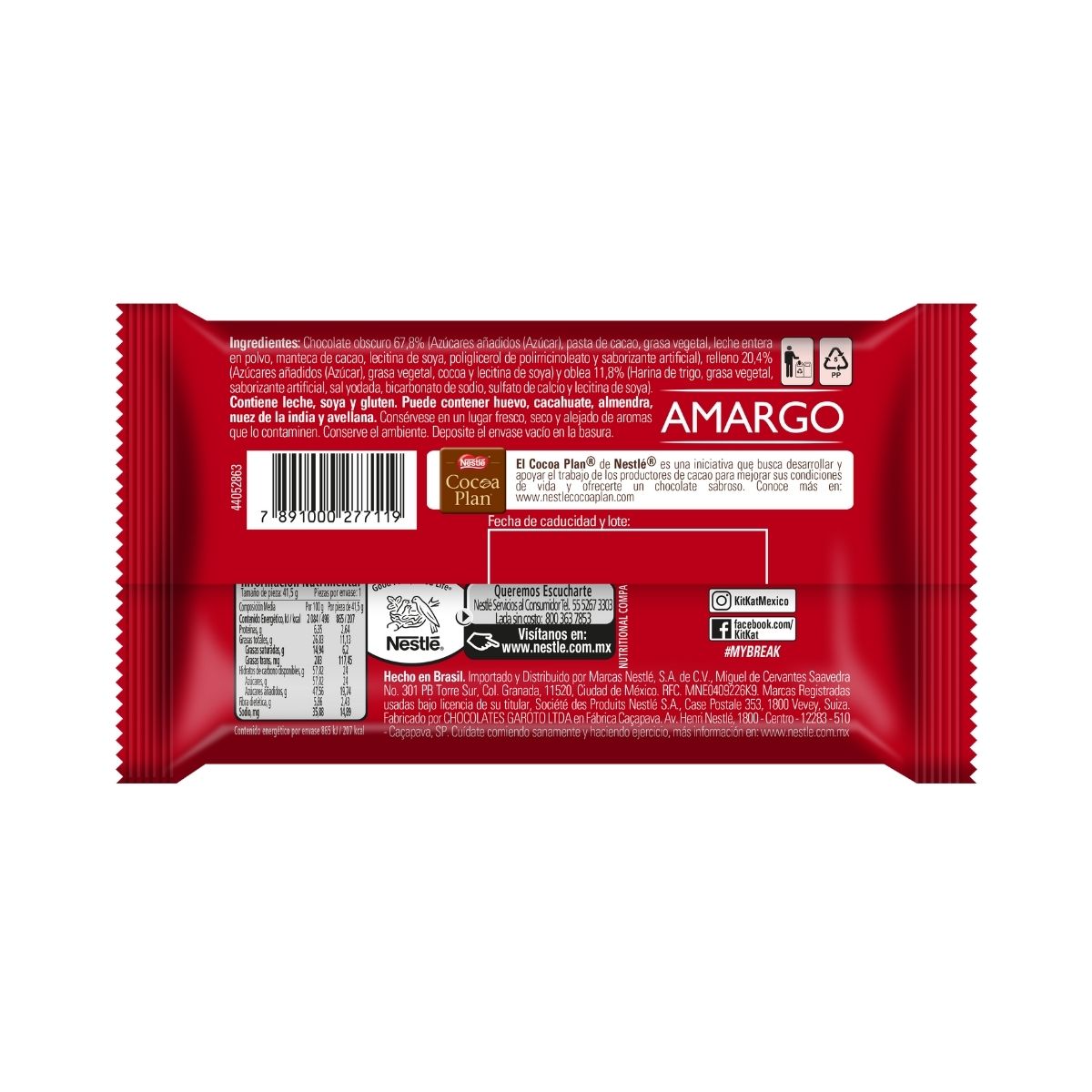 Chocolate Kit Kat Dark 9x41.5 g image number null