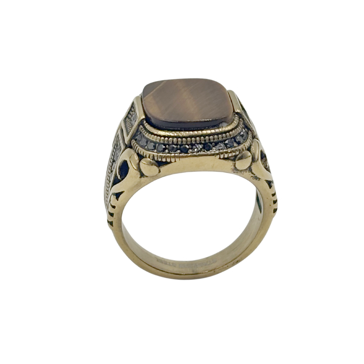Anillo Ojo Tigre Acero Inox H Aktuales para Hombre image number null