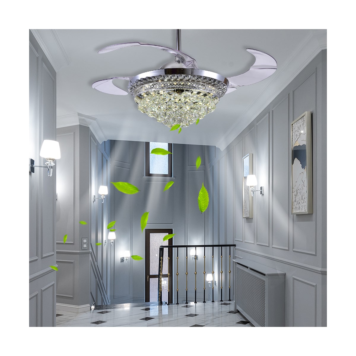 Ventilador De Techo Con Lampara Led Integrada JWJ image number null