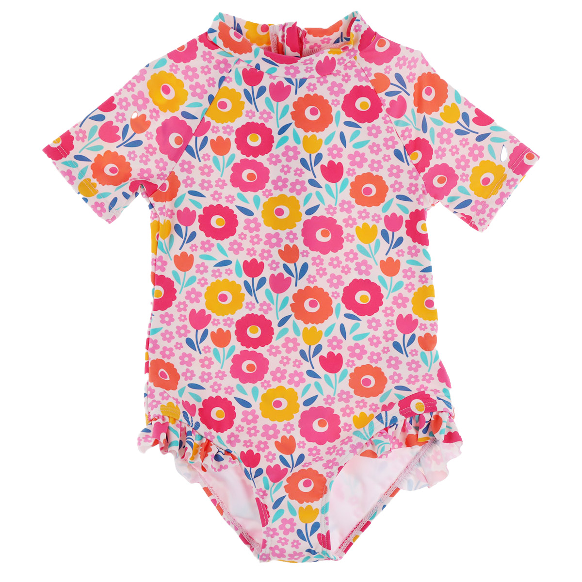 Traje de Ba&ntilde;o Floral con Olanes FUKKA para Beb&eacute; Ni&ntilde;a image number null