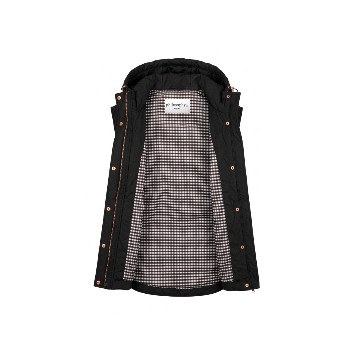 Chaleco Con Capucha Philosophy Woman Para Mujer Casual image number null