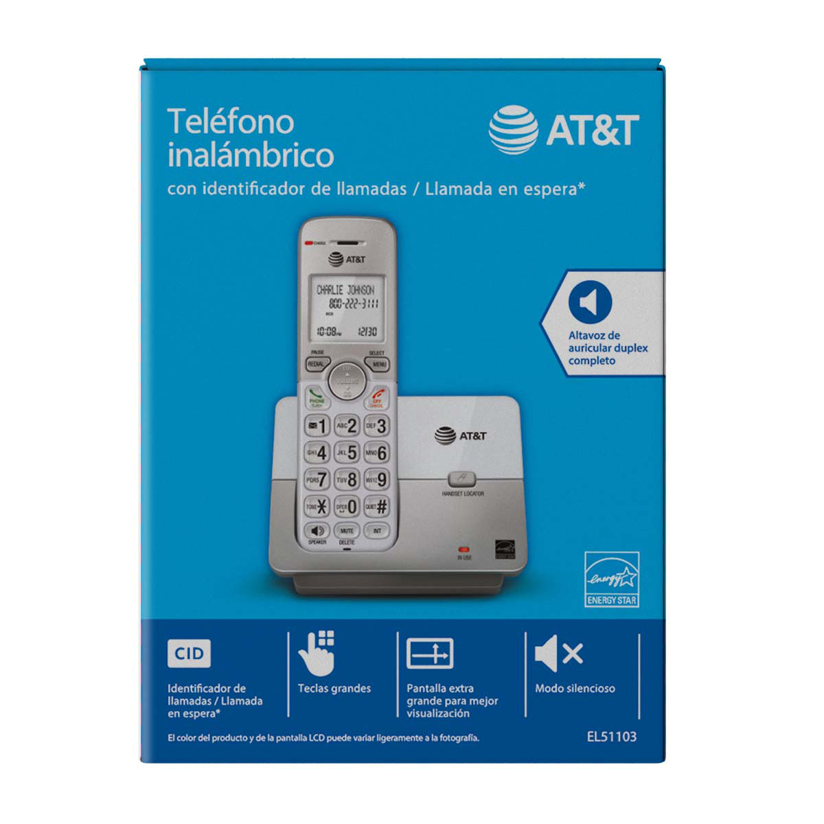 Tel&eacute;fono Inal&aacute;mbrico AT&T image number null
