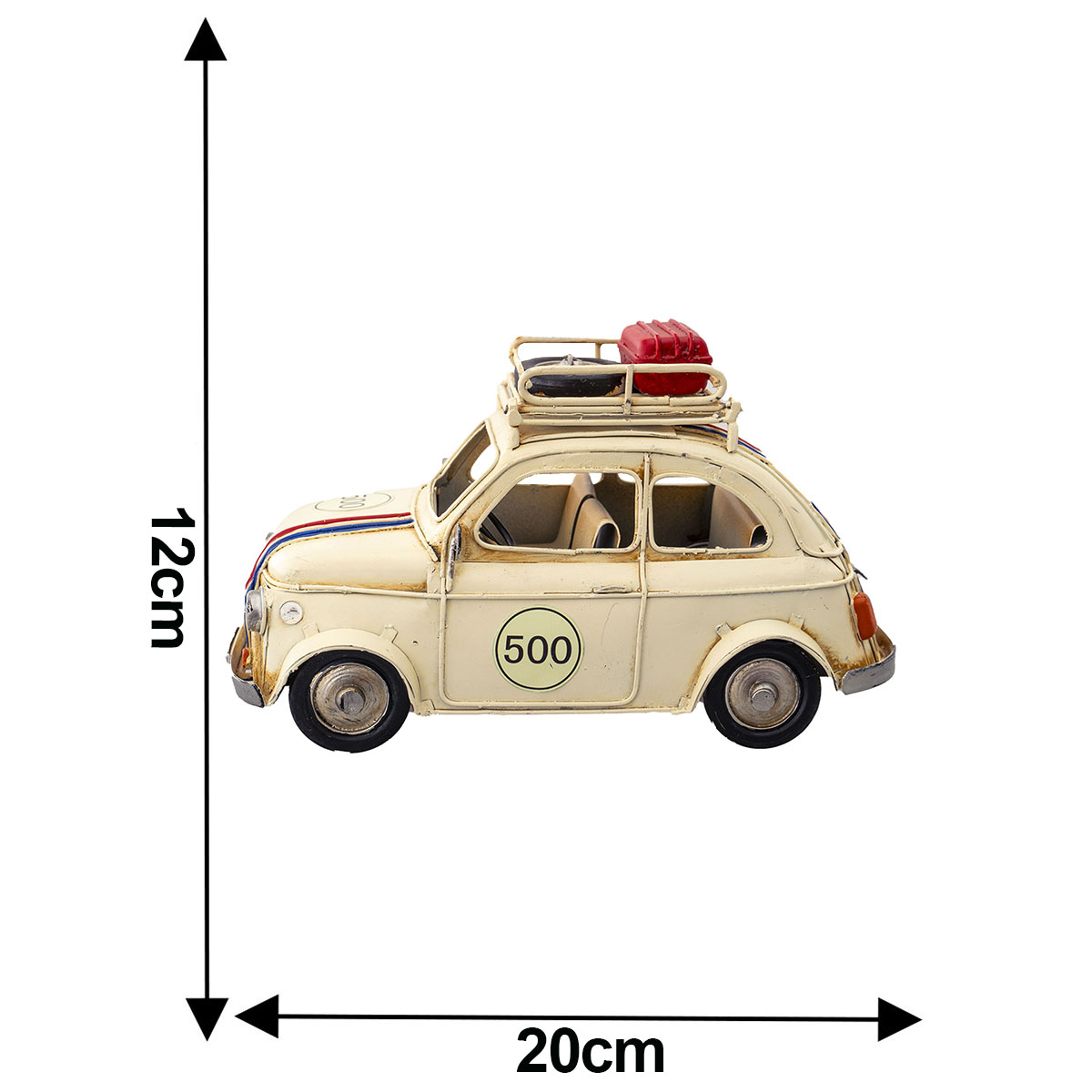 Figura Decorativa Auto antiguo Fiat Running Decora image number null