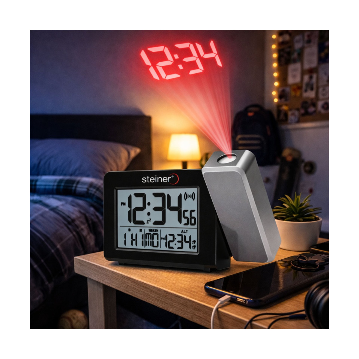 Reloj Despertador Steiner Wake Up XG3304SLV image number null