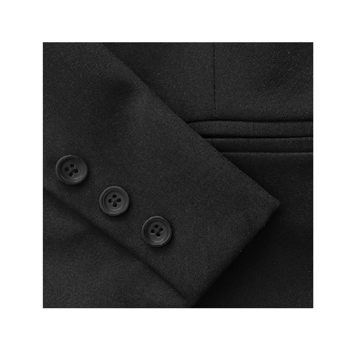 Saco B&aacute;sico Con Un Bot&oacute;n Manga Larga Color Negro Pavla Mint image number null