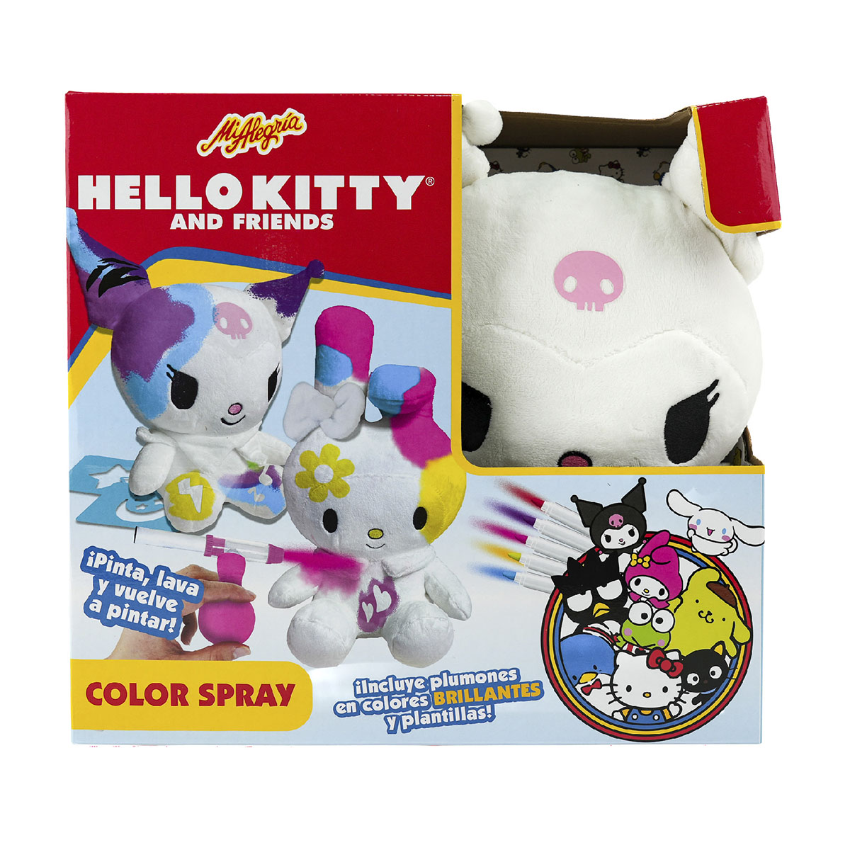 Set Peluche Color Spray kuromi Hello Kitty and Friends Mi Alegr&iacute;a image number null