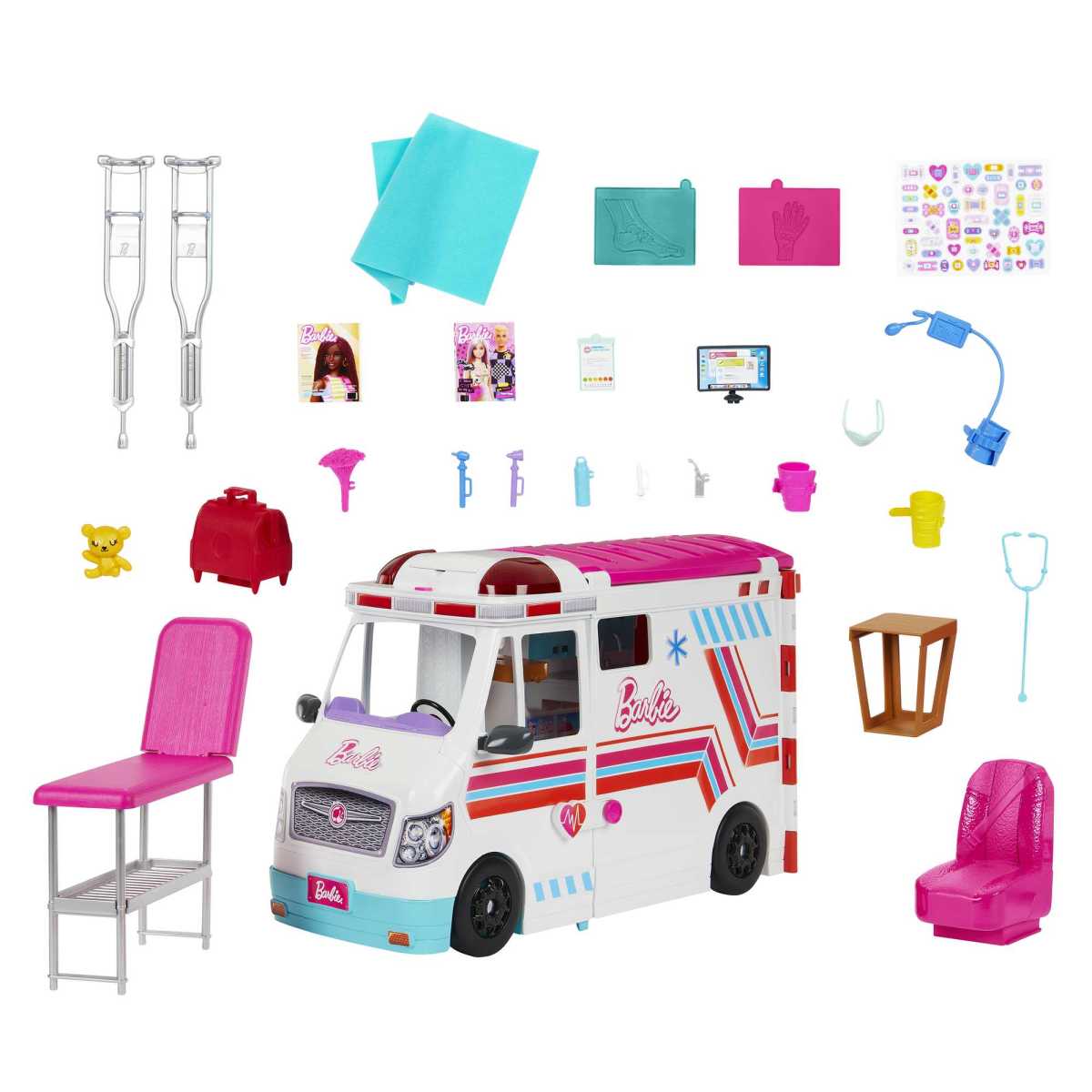 Barbie Profesiones Set De Juego Cl&iacute;nica De Atenci&oacute;n M&eacute;dica image number null