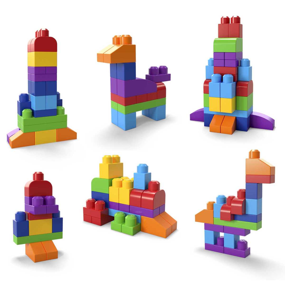 Mega Bloks Juguete Cl&aacute;sica Bolsa De Construcci&oacute;n 60 Piezas image number null
