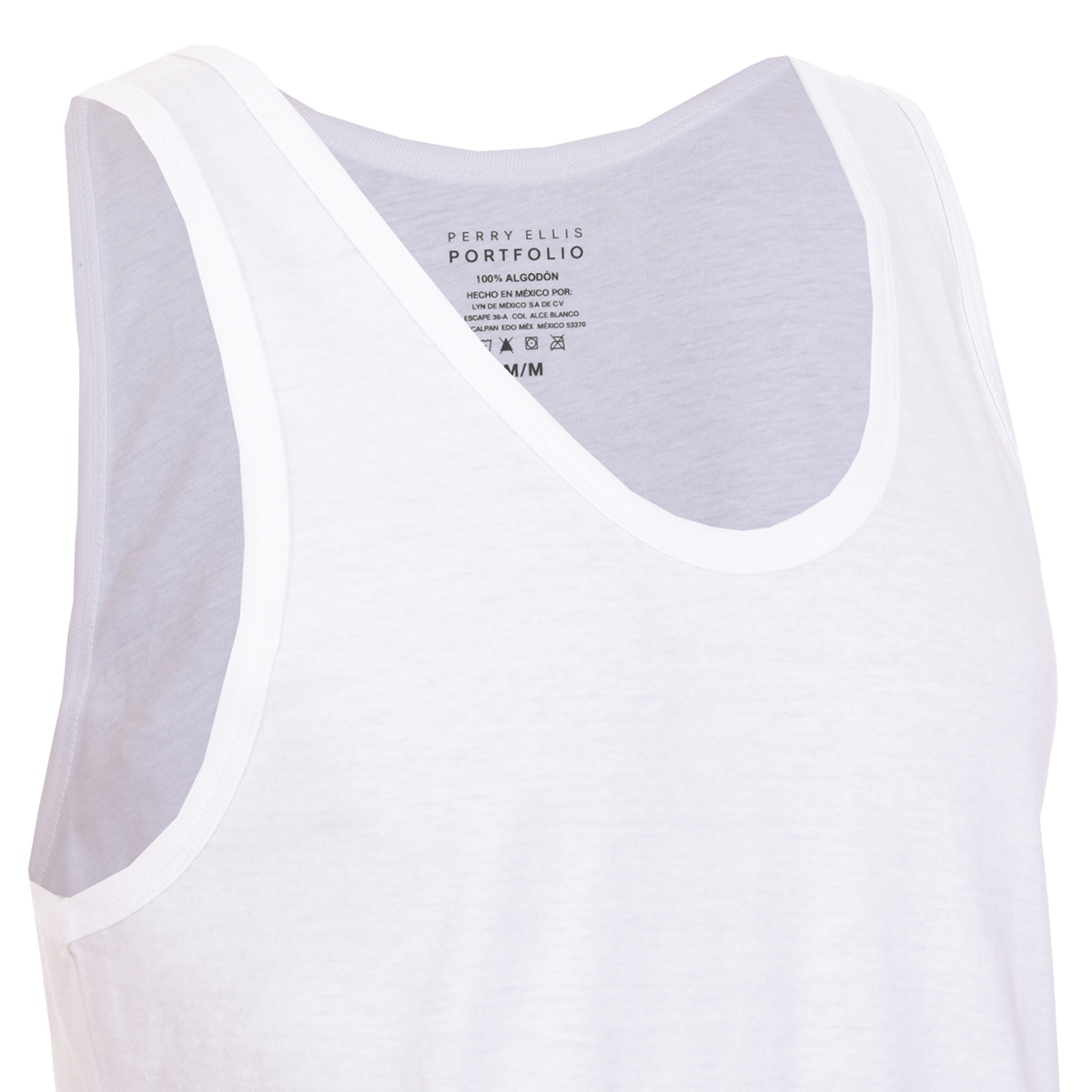 Playera Pijama Para Hombre Color Blanco 2Pack Perry Ellis image number null