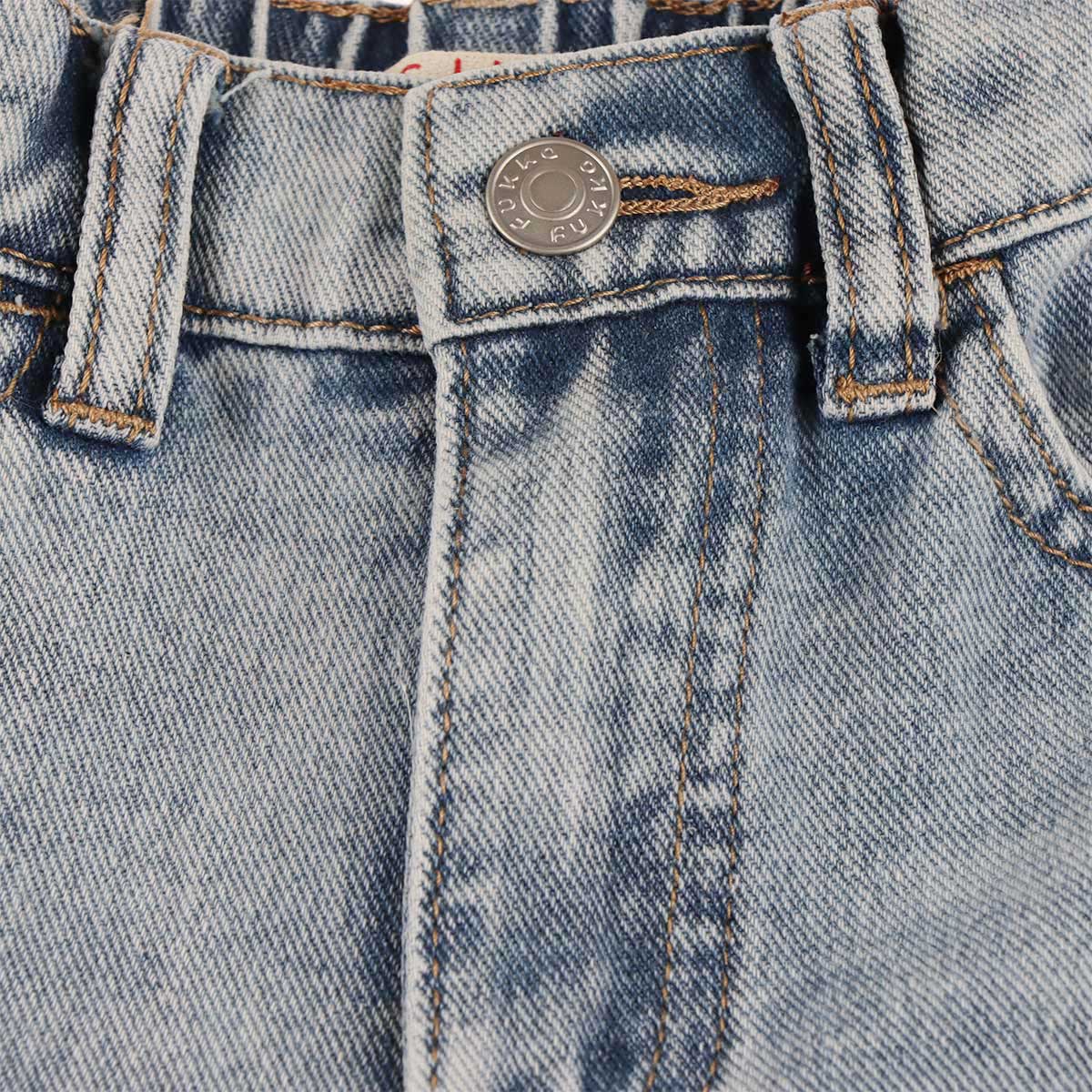 Jeans Loose Fit Holgado Cintura El&aacute;stica FUKKA Beb&eacute; Ni&ntilde;a image number null