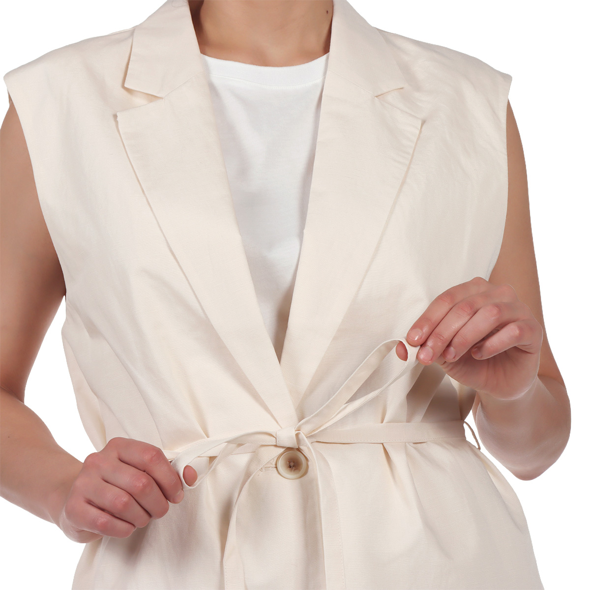 Chaleco Sastre con Botones y Lazo OVS para Mujer image number null