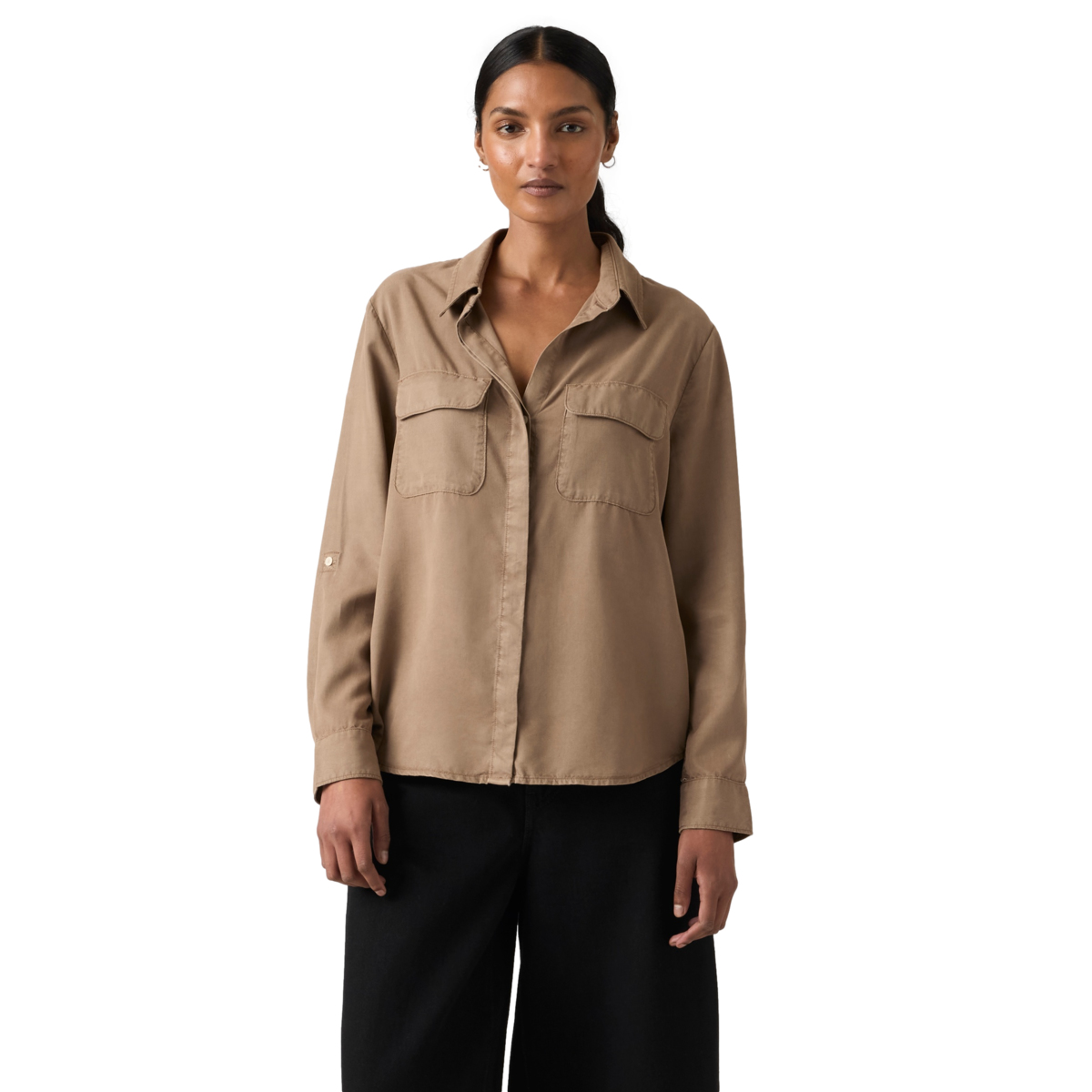 Camisa regular de tencel Levis Misses para Mujer image number null