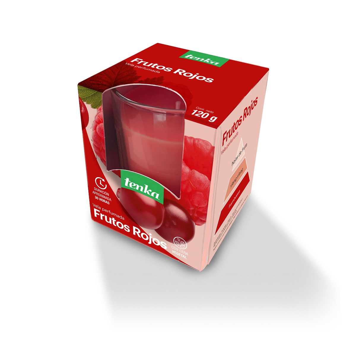 Vela Frutos Rojos 30 Hrs 120 G Tenka image number null