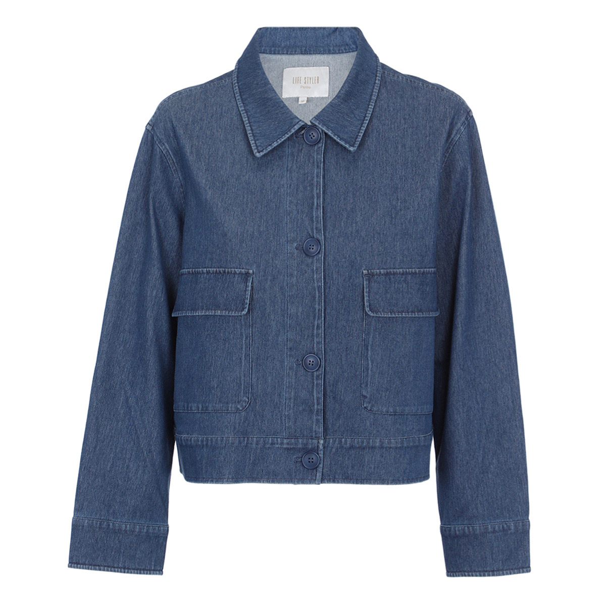 Saco De Mezclilla Life Styler Para Mujer Petite image number null