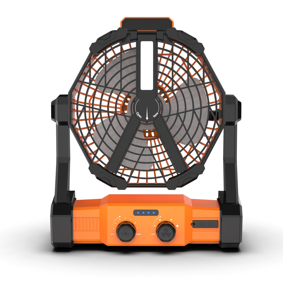 Ventilador Multifuncional con Lampara Recargable image number null