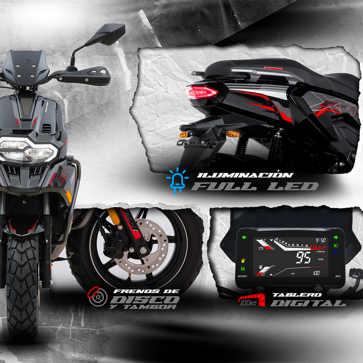 Motoneta Mb Xrt 175Cc Rojo 2027 image number null