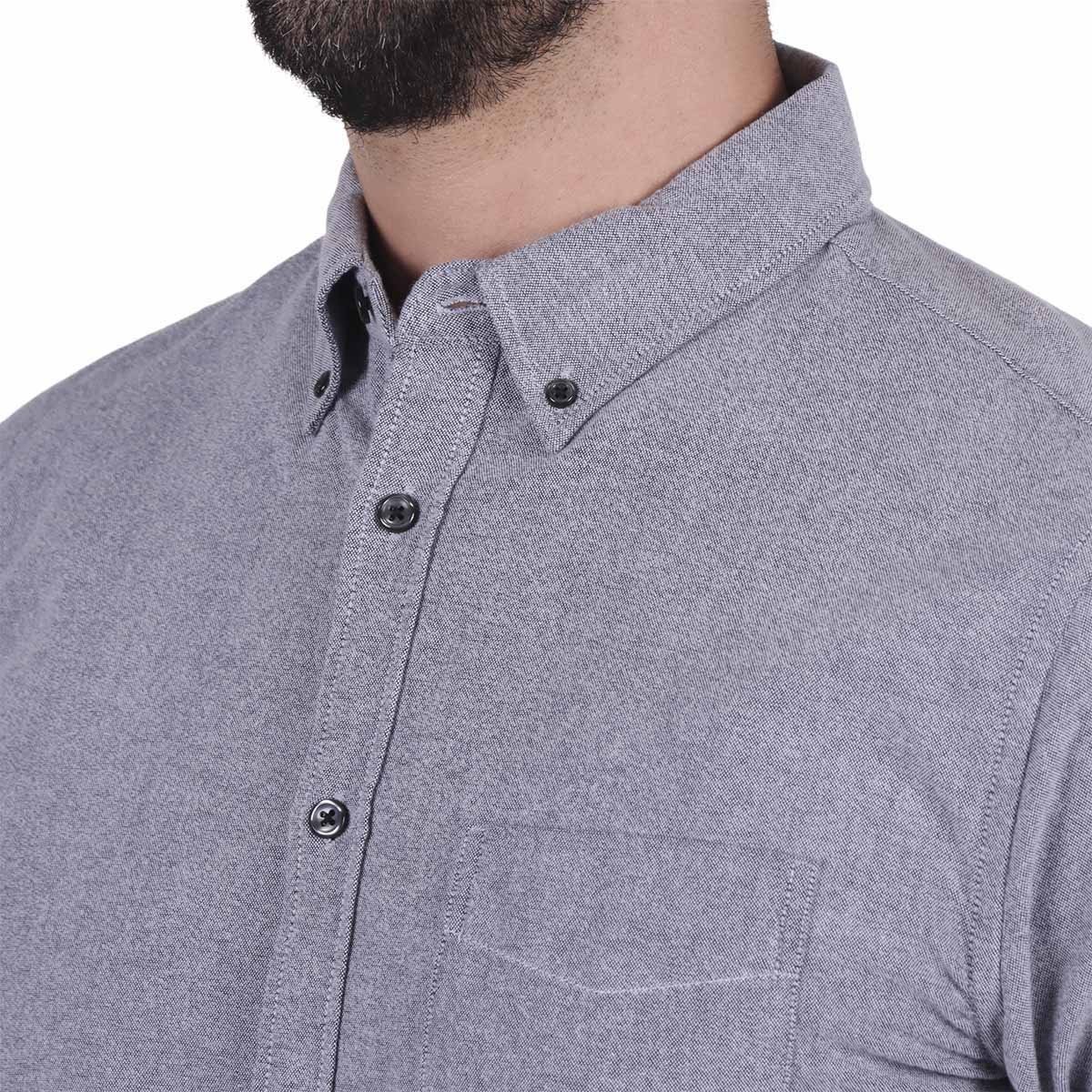 Camisa Oxford Manga Larga Dise&ntilde;o Liso Jeanius para Hombre image number null