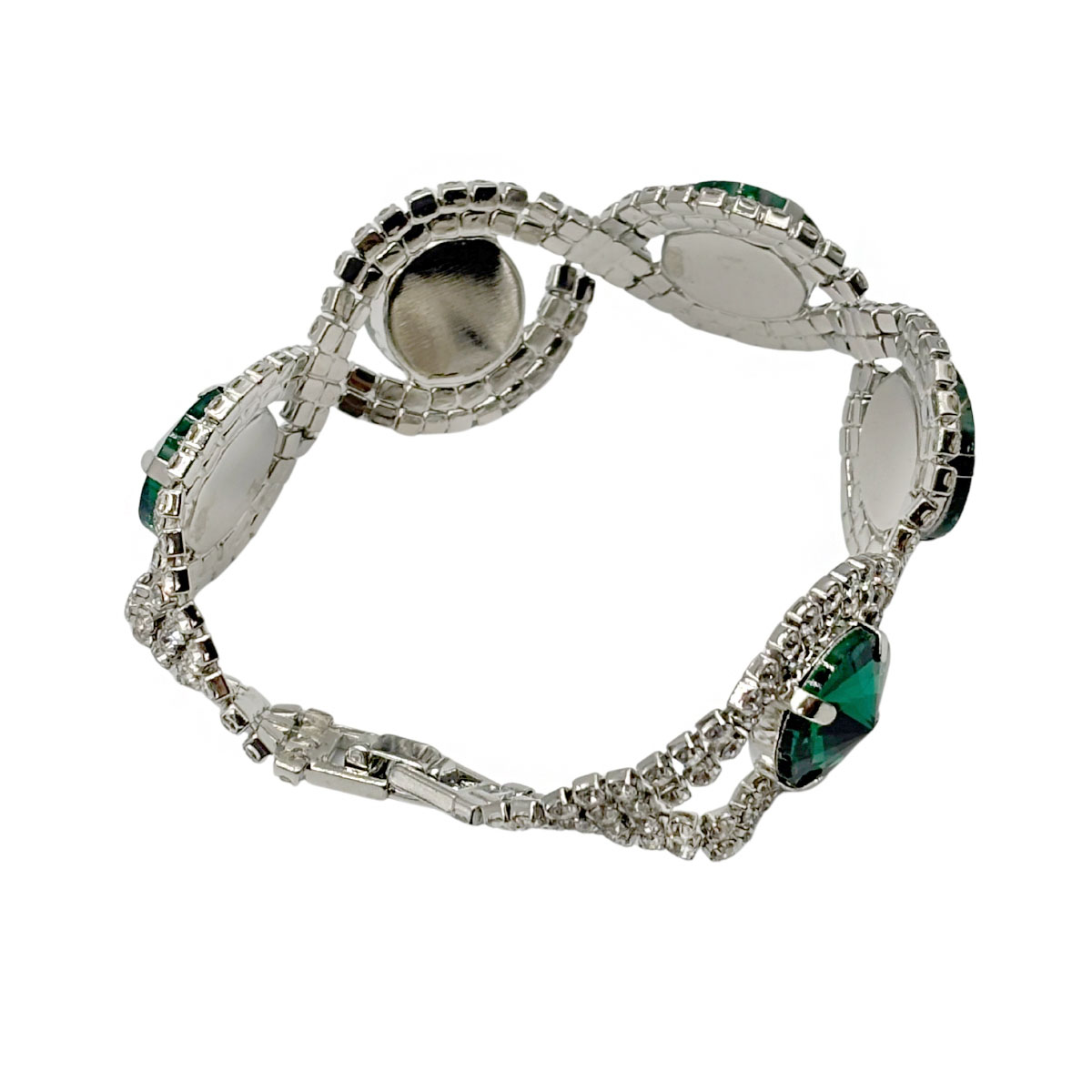 Pulsera Piedra Oval Verde Aktuales Para Mujer image number null