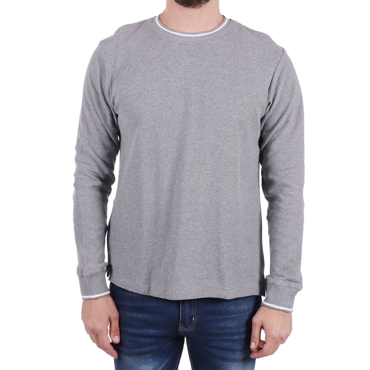 Playera Manga Larga Cuello Redondo Yongster para Hombre image number null