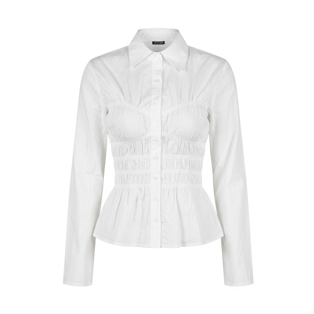 Blusa Camisera Con Smock Philosophy Para Mujer Junior image number null