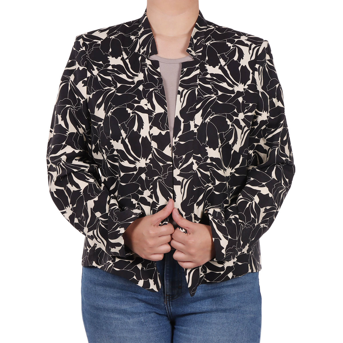 Saco Estampado Manga Larga Casual Diva para Mujer Curvy image number null