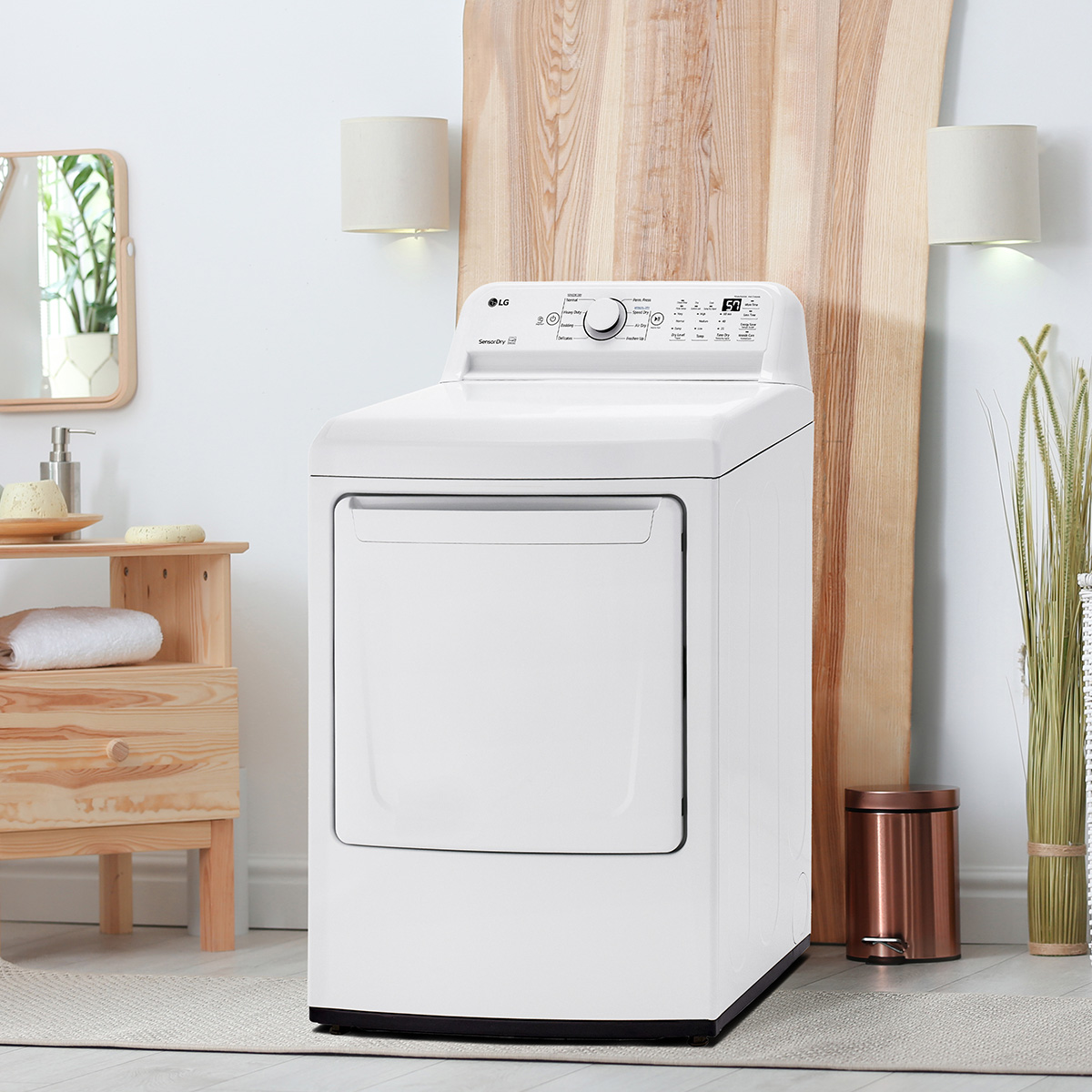 Secadora de gas LG Carga Frontal con Sensor Dry 25 kg color Blanco - DT25WTGK image number null
